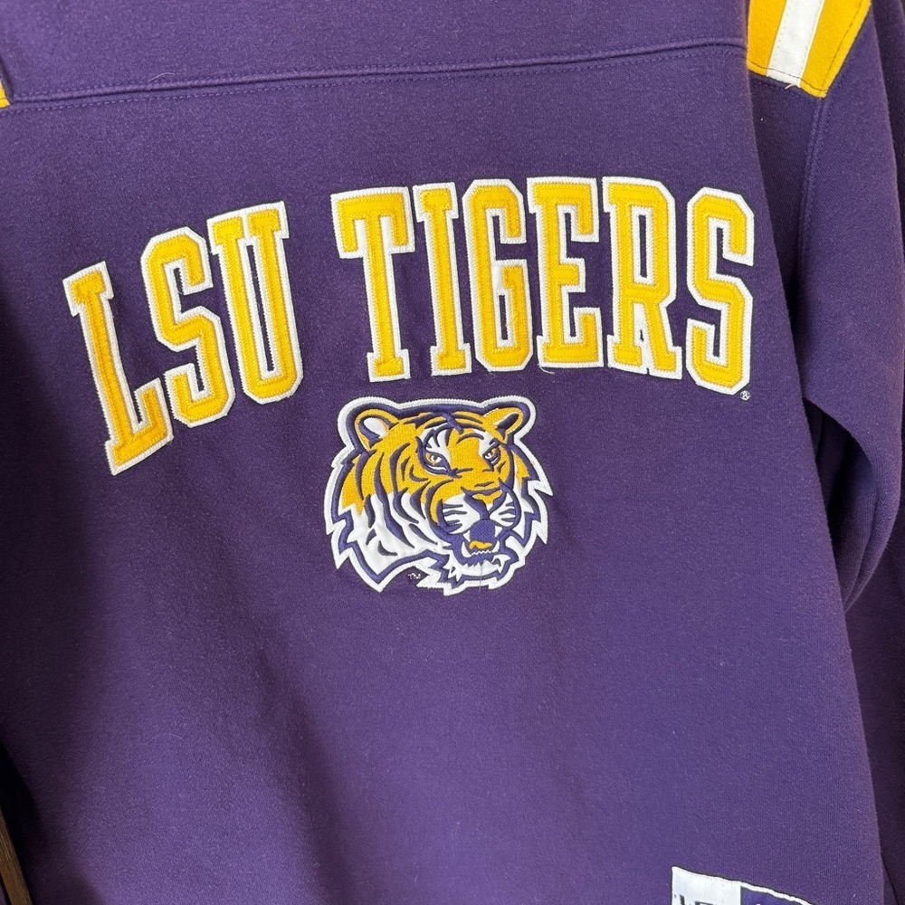 Vintage LSU Champions Crewneck Tigers Sweatshirt SEC Heritage embroidered patch - Picture 2 of 11